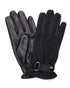Lambskin Leather Gloves - Black Herringbone - Gloves by Urbbana