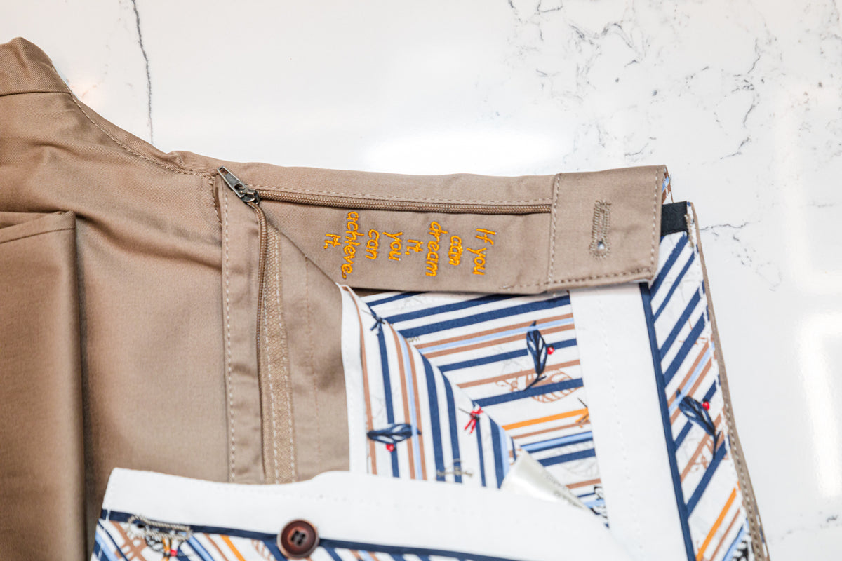 Brown Cotton Stretch Chinos - URBBANA Stretch Chinos