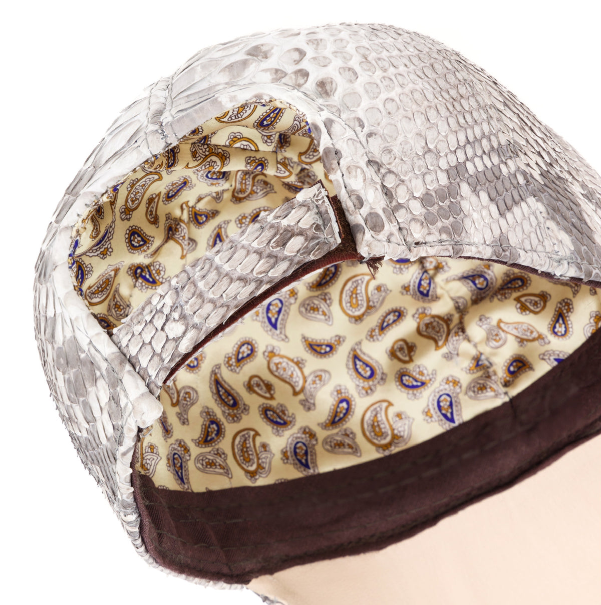 Nuno Python Skin Cap - White - by Urbbana