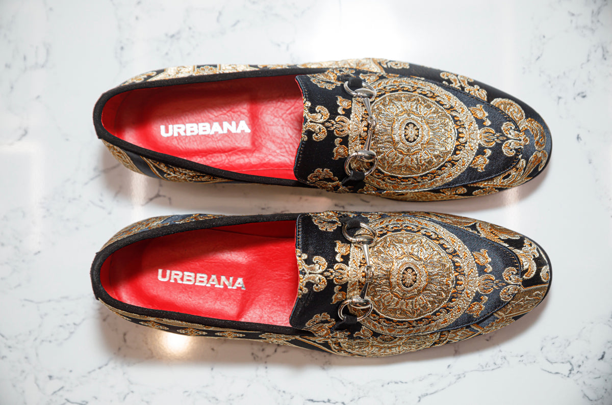 The Baroque Loafers - Black - Loafers by Urbbana