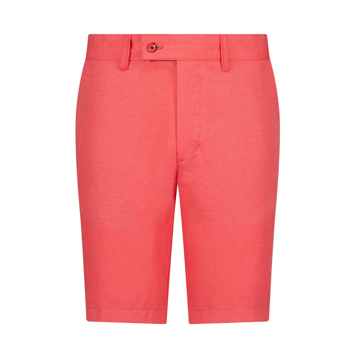 The Dante Linen Shorts - Coral - URBBANA Luxury Handmade Linen Shorts