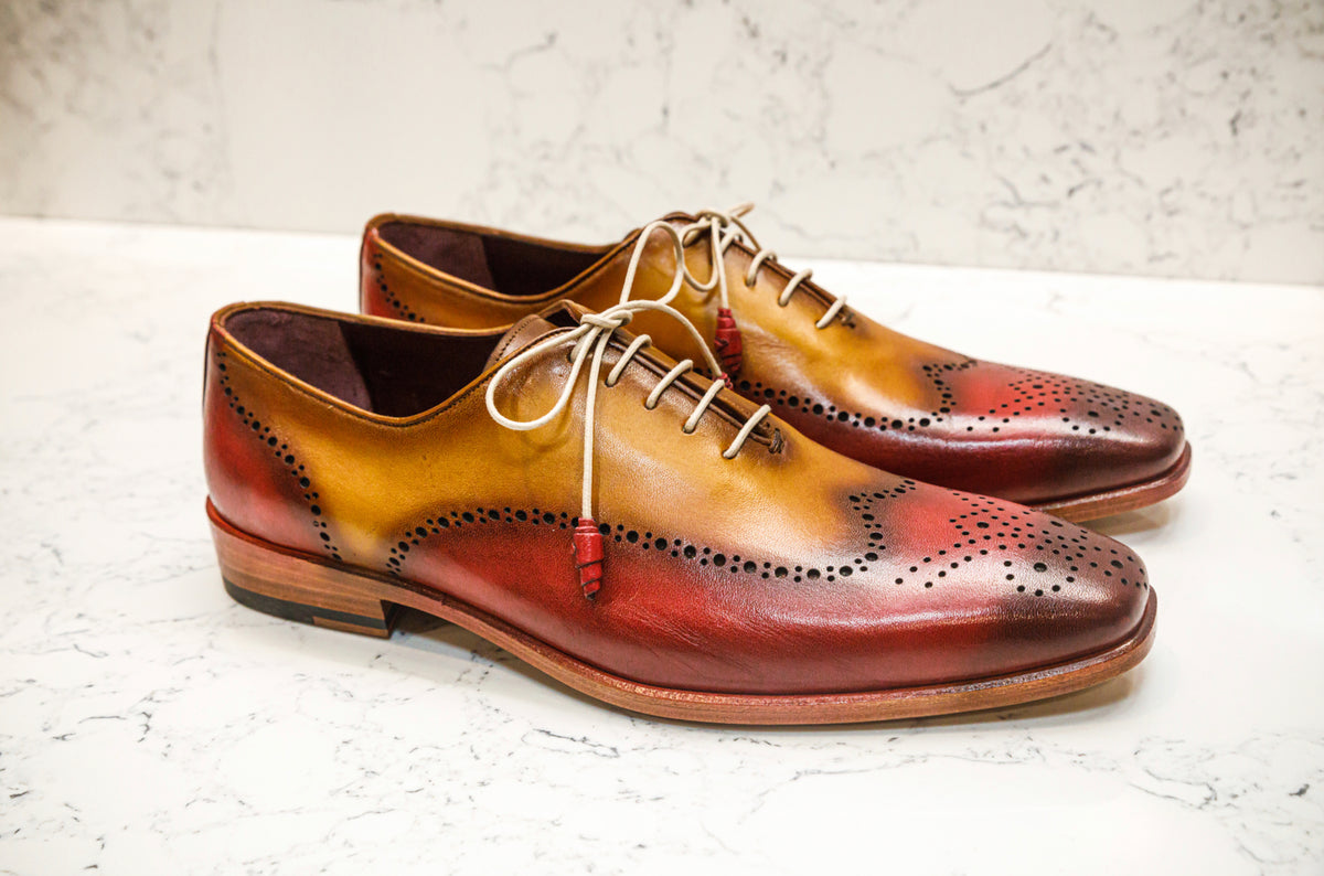 The Havana Patina Brogues - Red & Gold - Brogues by Urbbana